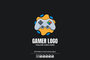 Game Simple Mascot Logo, a Branding & Logo Template by Ibnipro1