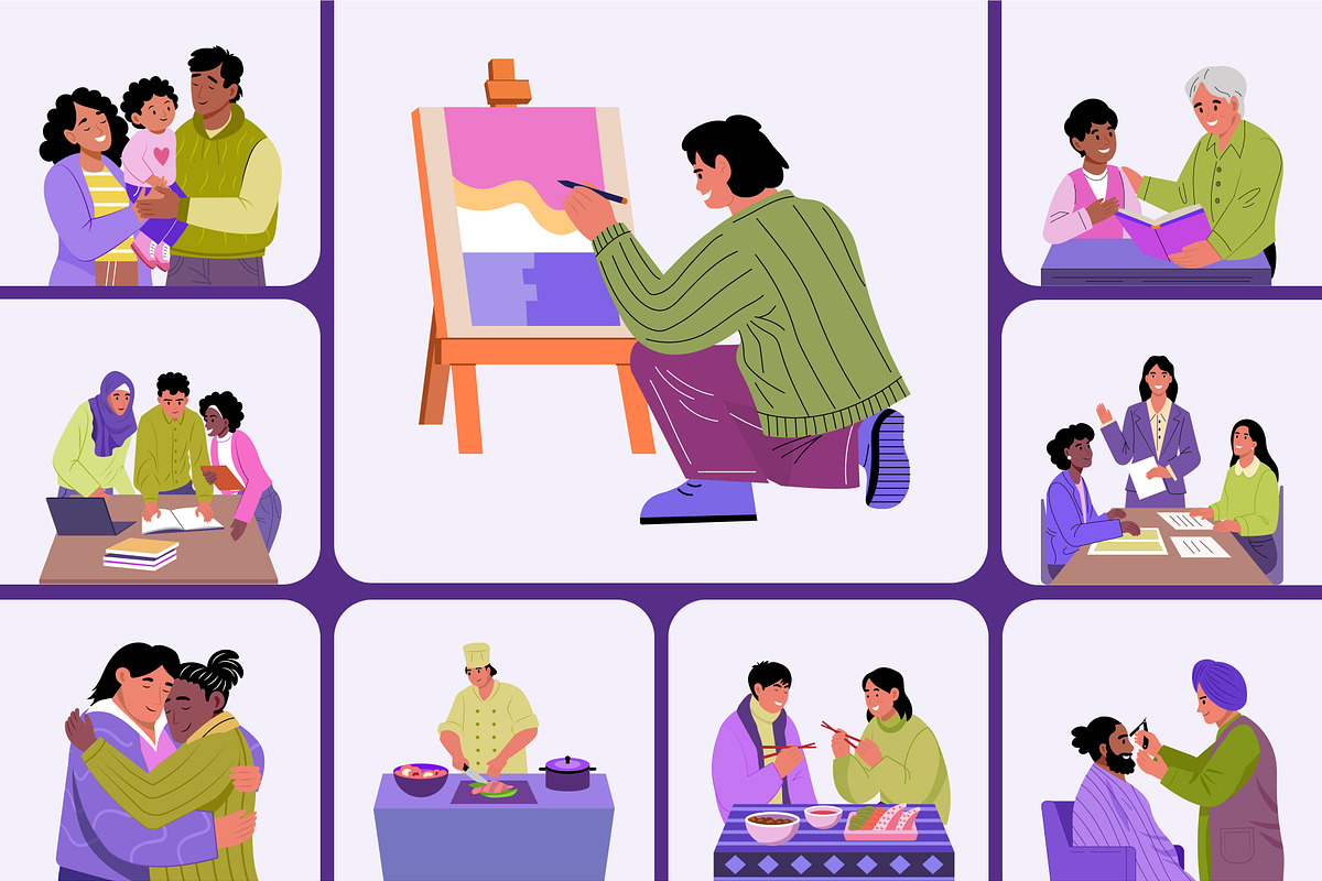 Animated Diversity Illustrations Art, a Person Illustration by Brickclay (Photo 3 of 5)