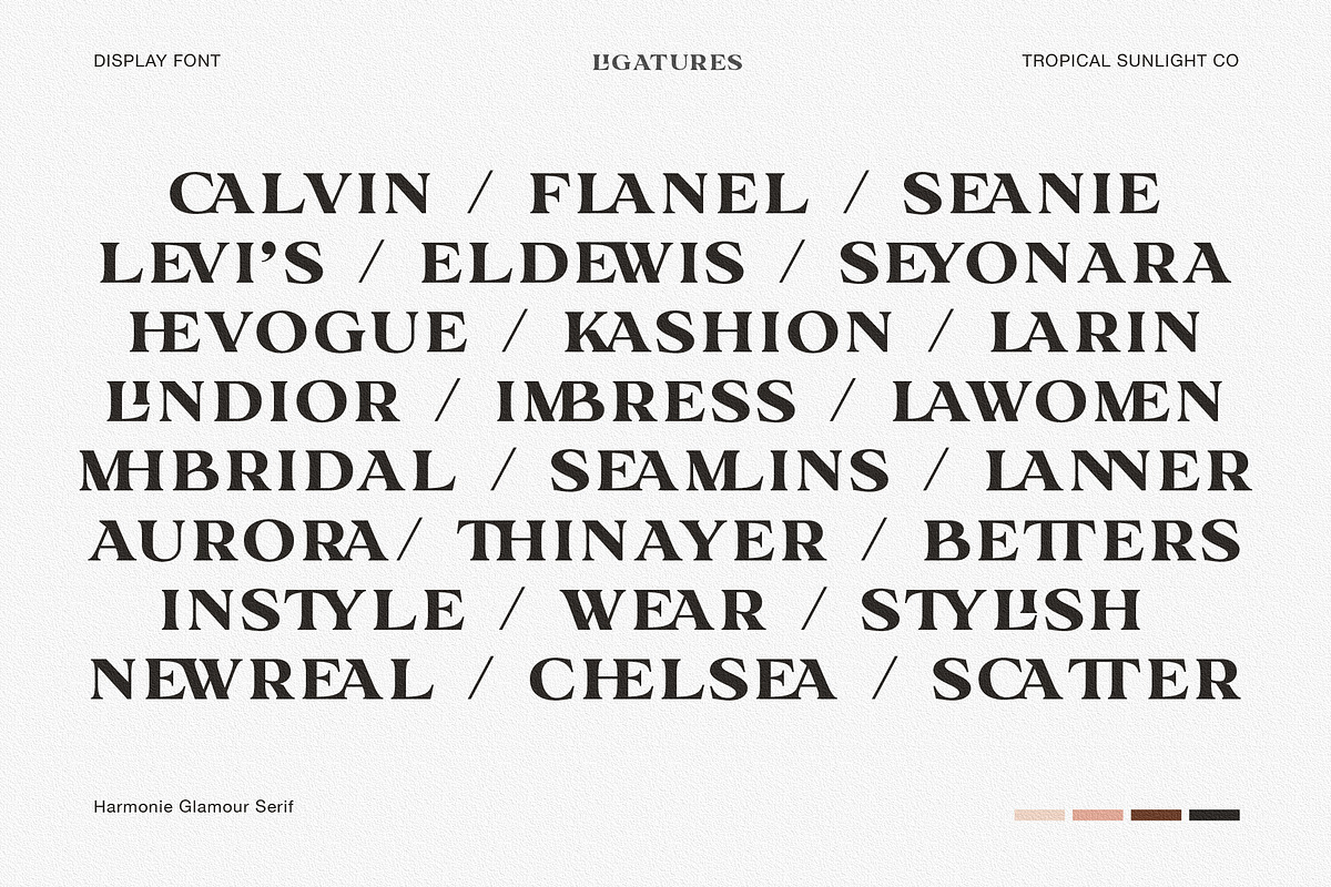 Harmonie Glamour - Modern Font Duo, a Serif Font by TropicalSunlightCo. (Photo 7 of 14)