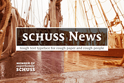 10 Fonts Schuss News Pro, a Serif Font by typic schuss (Thumbnail 1 of 18)