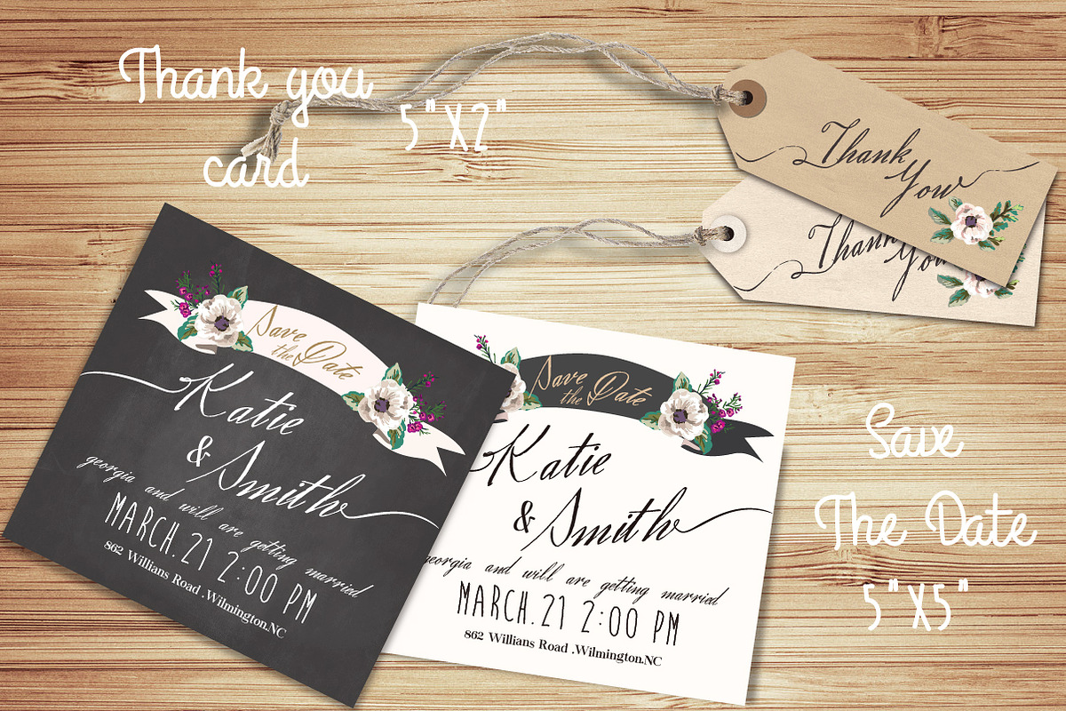 Wedding invitation suite Templates, an Invitation Template by Graphic Box (Photo 5 of 5)
