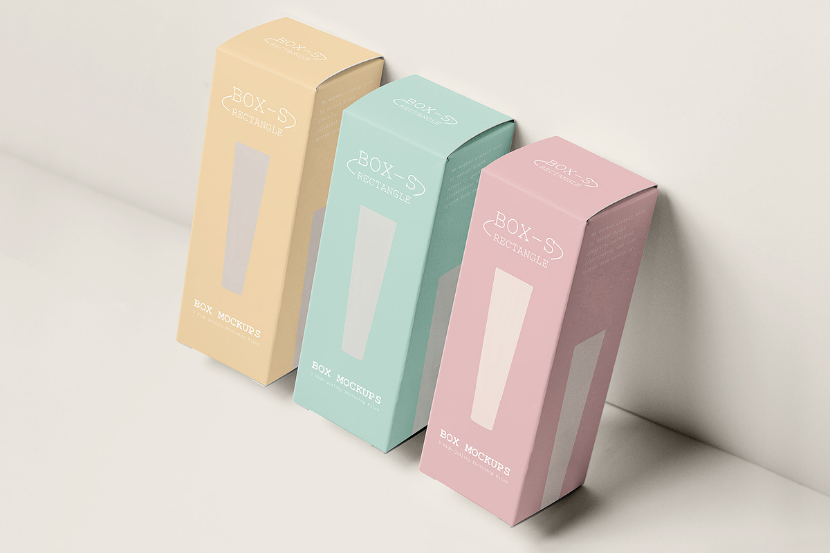 Tall Box Mockup Set, a Packaging Mockup by Mockstore (Photo 8 of 11)