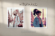 A Girl in Paris, a Person Illustration by Digital Art Creations (Thumbnail 4 of 8)