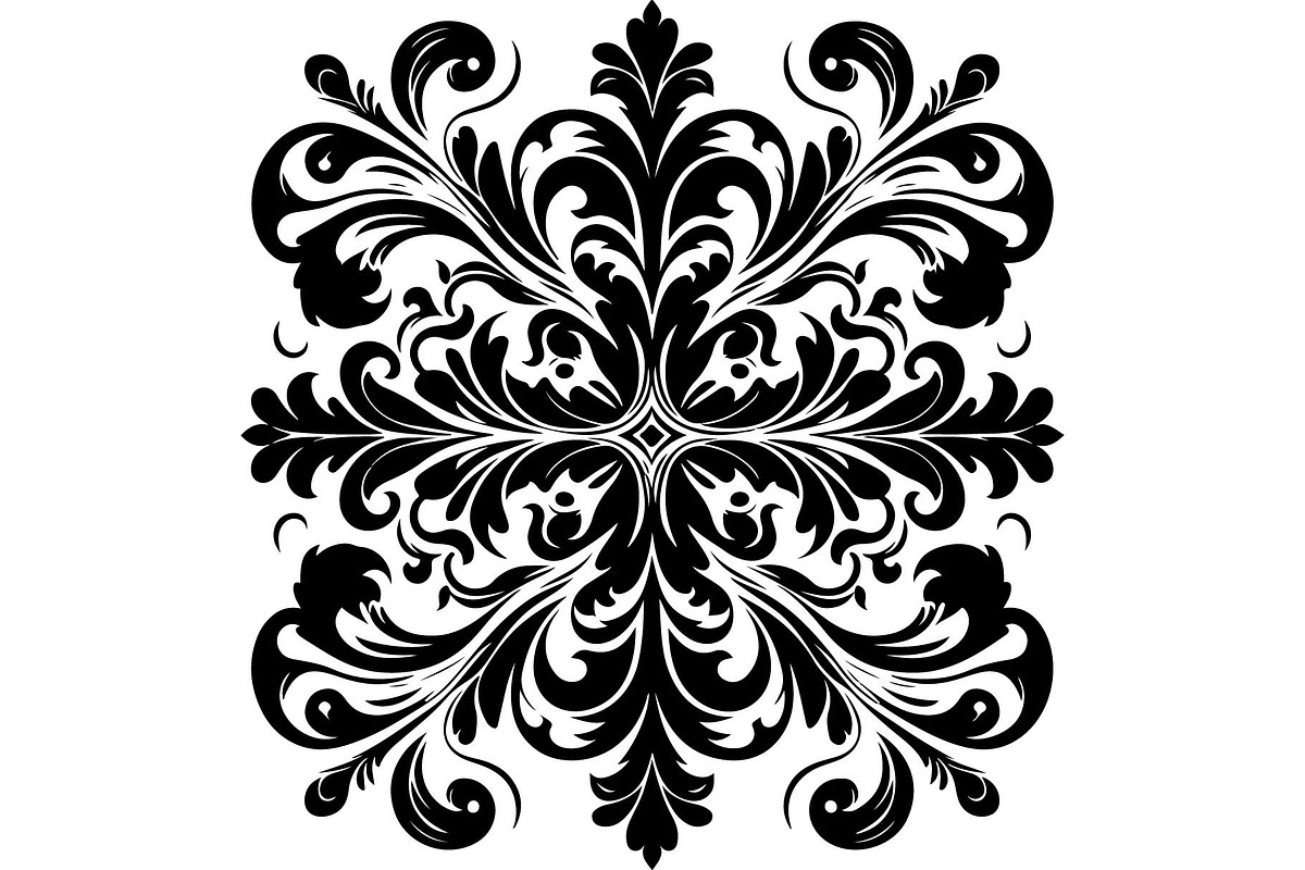 Elegant Black Floral Set, an Object Graphic by jahid234 (Photo 10 of 13)
