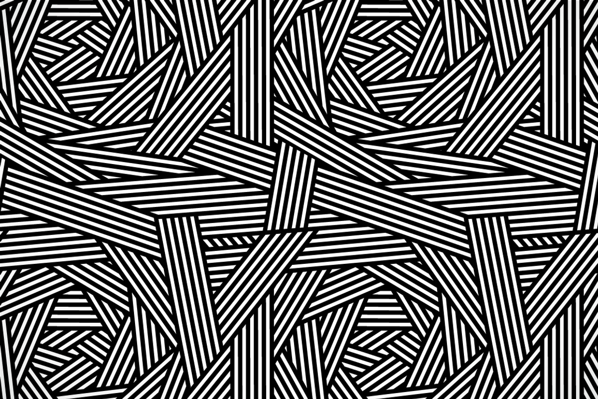 Striped black and white pattern, a Pattern Graphic by Natalyon