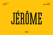 Jerome - Condensed Slab Serif, a Slab Serif Font by peterdraw (Thumbnail 1 of 17)