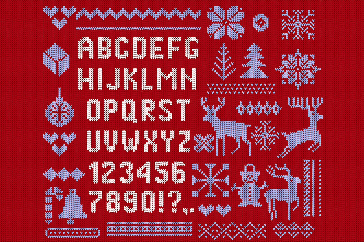 Christmas bold, thin font and number, a Social Media Template by Vector photo shop (Photo 3 of 4)