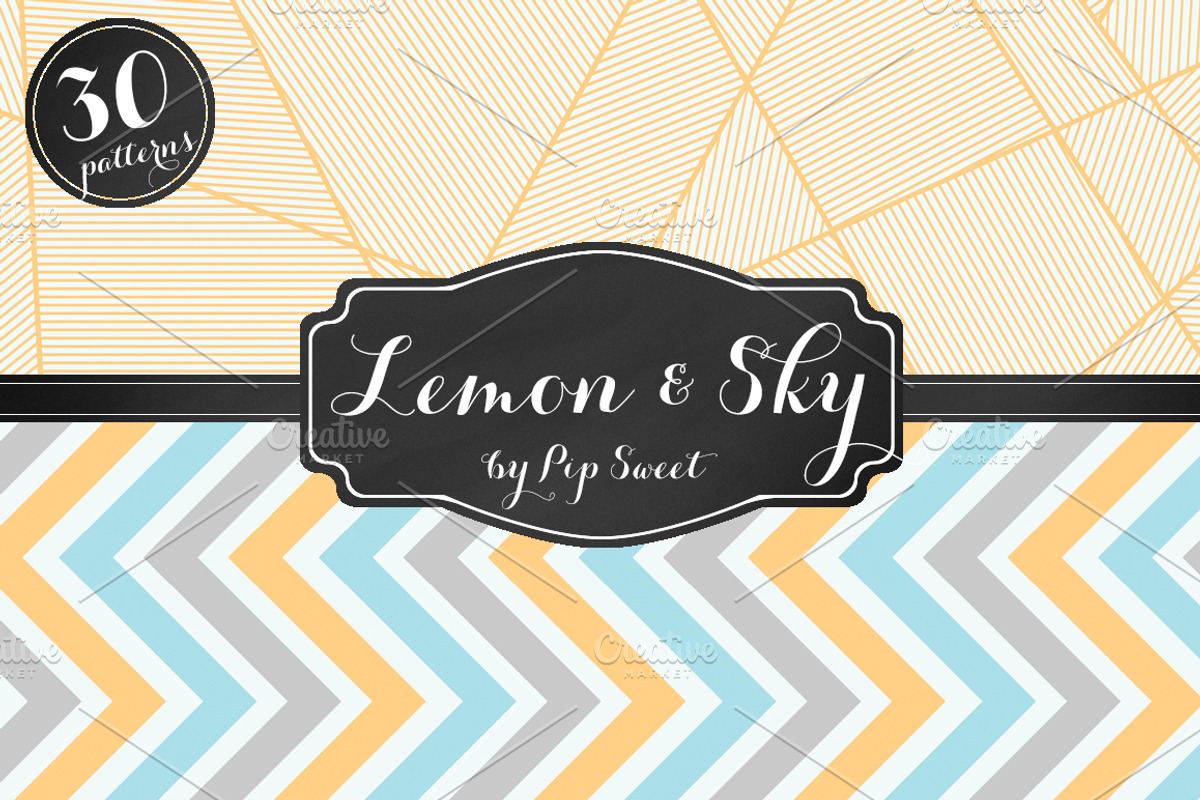 Lemon & Sky 30 Pattern Set