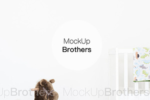 Nursery room mockup mock up 42