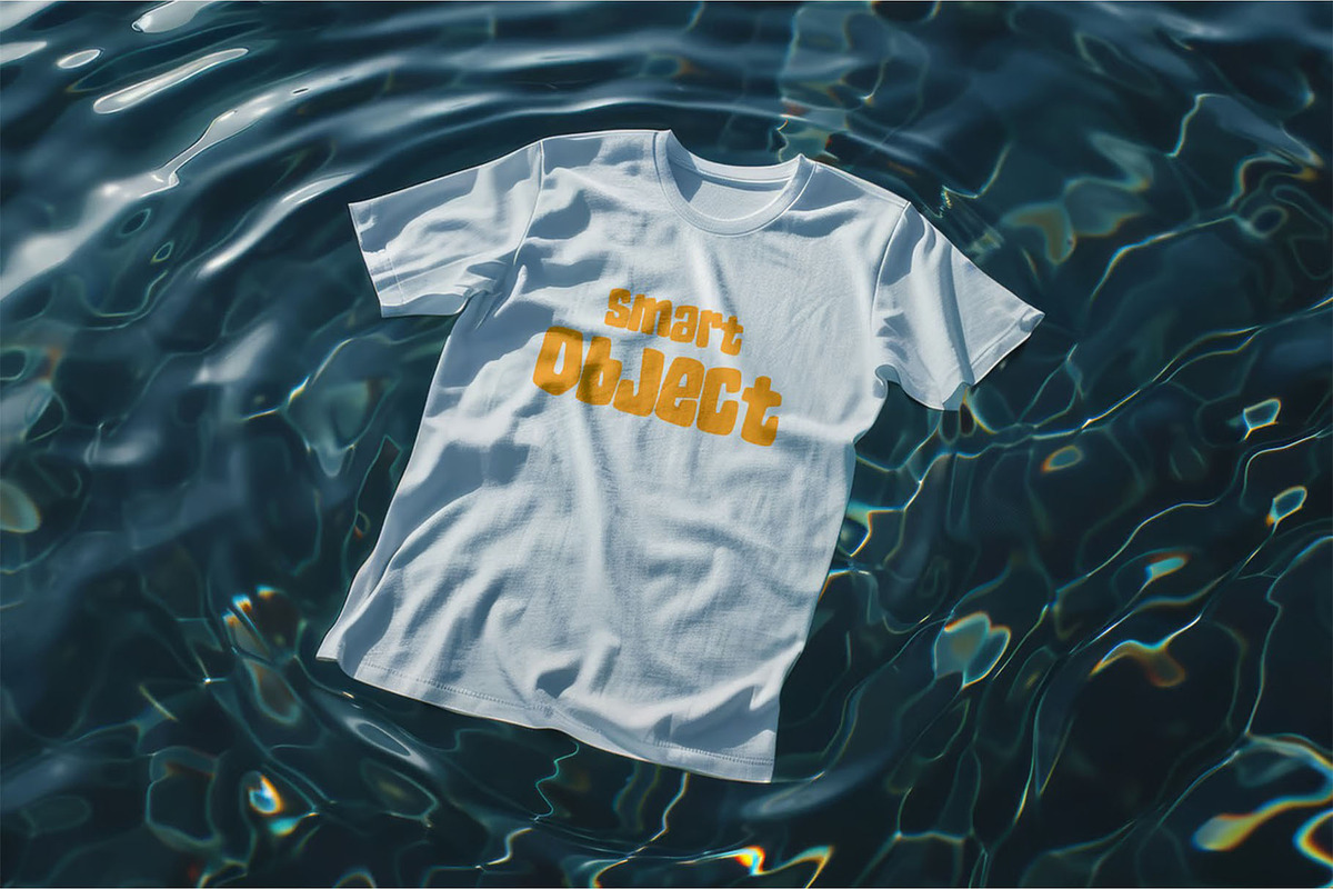 White T-Shirt Mockup on Water, a Shirt Mockup by zphotographystudio (Photo 3 of 4)