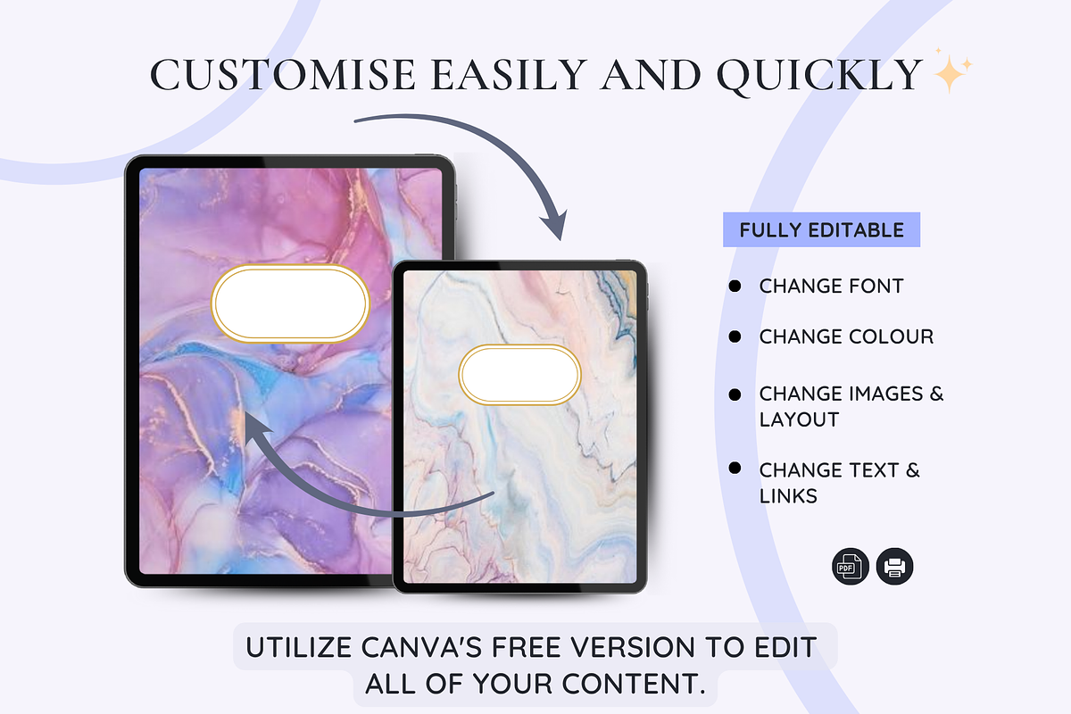 Undated Digital Planner preview 6