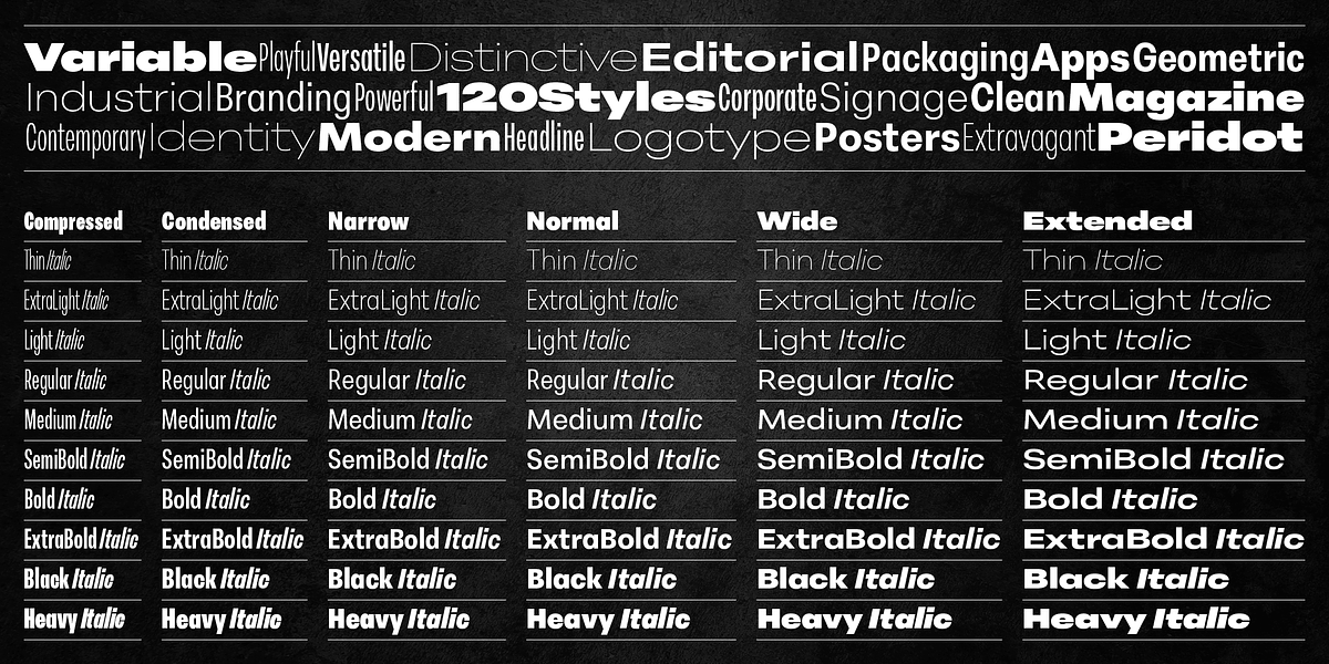Peridot Latin, a Sans Serif Font by Foundry5 (Photo 3 of 10)