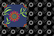 Leafy Mums Pattern Tile, a Pattern Graphic by Penina (Thumbnail 2 of 5)