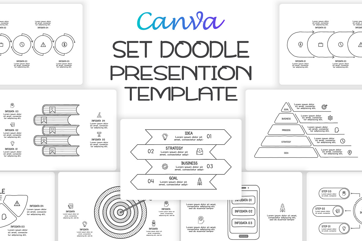 Mega Set Canva Presentation Template, a Presentation Template by Infographics project (Photo 11 of 30)