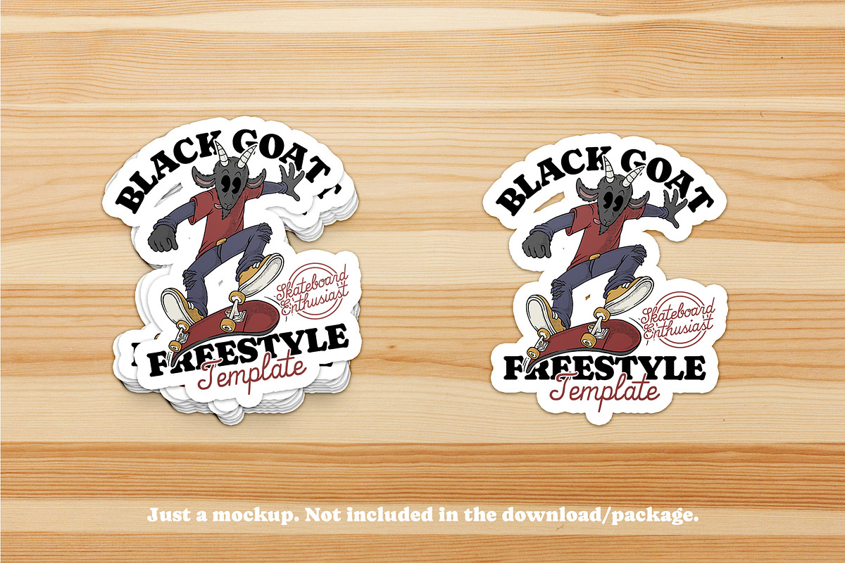 cartoon skateboarding mascot bundle, an Object Graphic by Judsart (Photo 3 of 3)