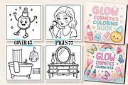 Glow Cosmetics Coloring Book, a Photo by Wow Magic (Thumbnail 1 of 3)