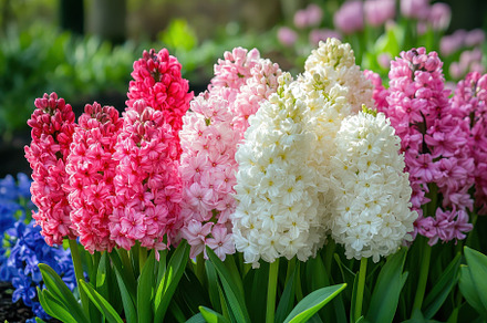 Colorful spring flower bed showcasin, a Photo by Iftikhar Alam