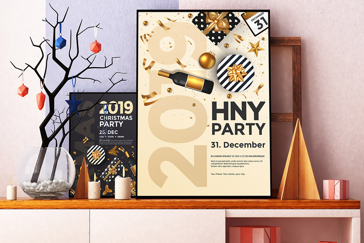 Set of 10 Christmas Party Flyers, a Brochure Template by Creative Graphics (Photo 3 of 15)