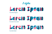 Farandole Layered Color Font 30%OFF, a Font by Francis Chouquet (Thumbnail 6 of 15)