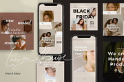 Lanya PS+Canva Instagram Templates, a Social Media Template by Dirtytemp Studio (Thumbnail 3 of 13)