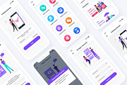 Insurance Mobile App UI Template, an App Template by RiveupDigital (Thumbnail 5 of 7)