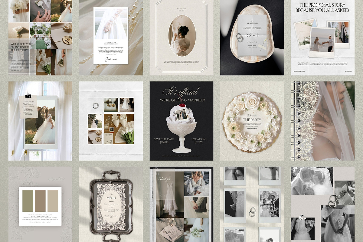 Modern Romance Social Media Pack, a Social Media Template by Pani Temp. (Photo 8 of 14)