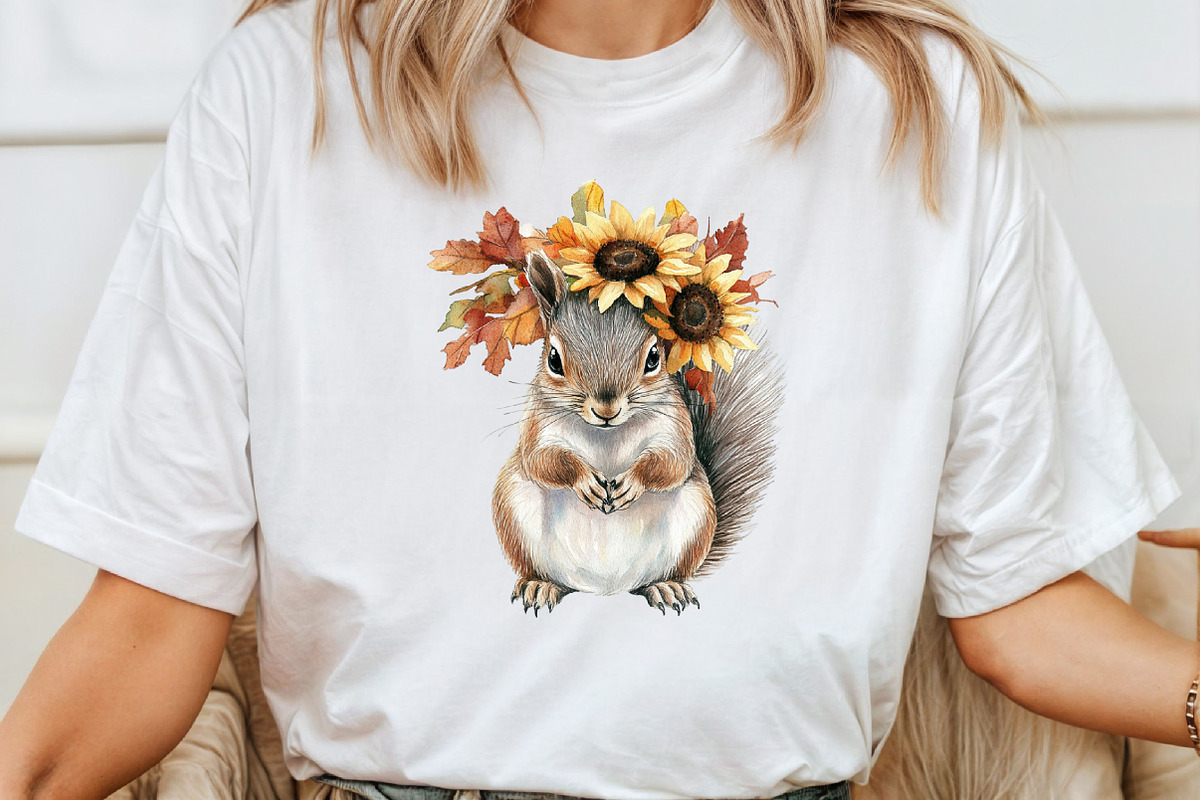 Autumn Squirrel Clipart, an Illustration by Pixels.Craft (Photo 7 of 7)