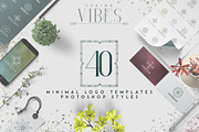 [Spring Vibes] 40 Minimal Logos -50%, a Branding & Logo Template by VP Fonts (Thumbnail 1 of 9)