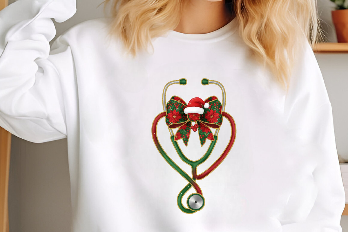 Stethoscope Christmas Nurse Png, an Illustration by SinaCreation (Photo 3 of 7)