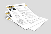 Resume / CV Template, a Resume Template by Abdul Studio (Thumbnail 4 of 5)