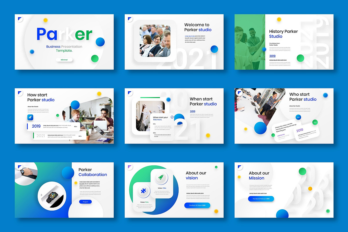 Parker - Business Google Slide Templ, a Presentation Template by Dens Creative Studio (Photo 4 of 12)