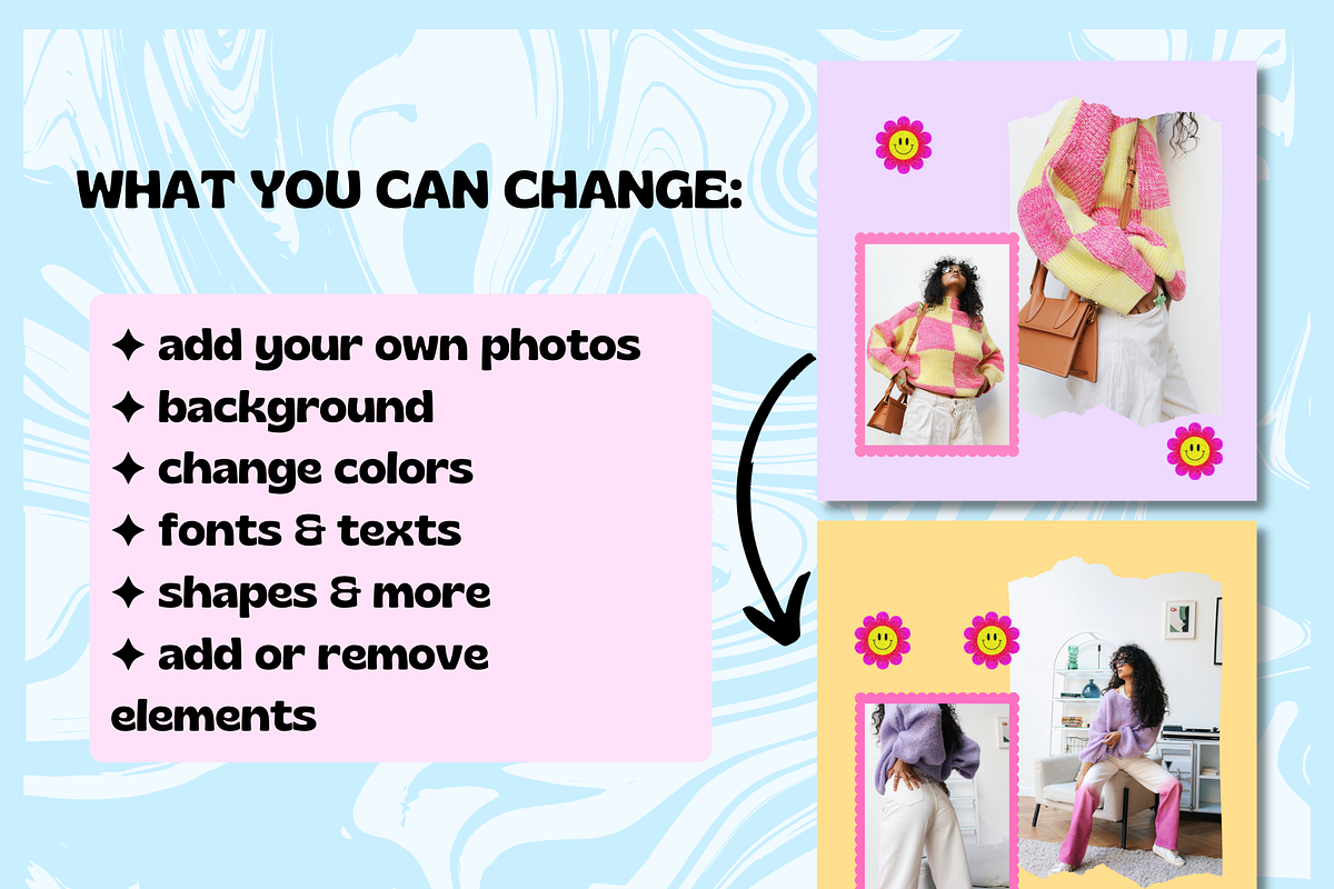 Danish Pastel Instagram Template, a Social Media Template by PLANETSEL (Photo 3 of 6)