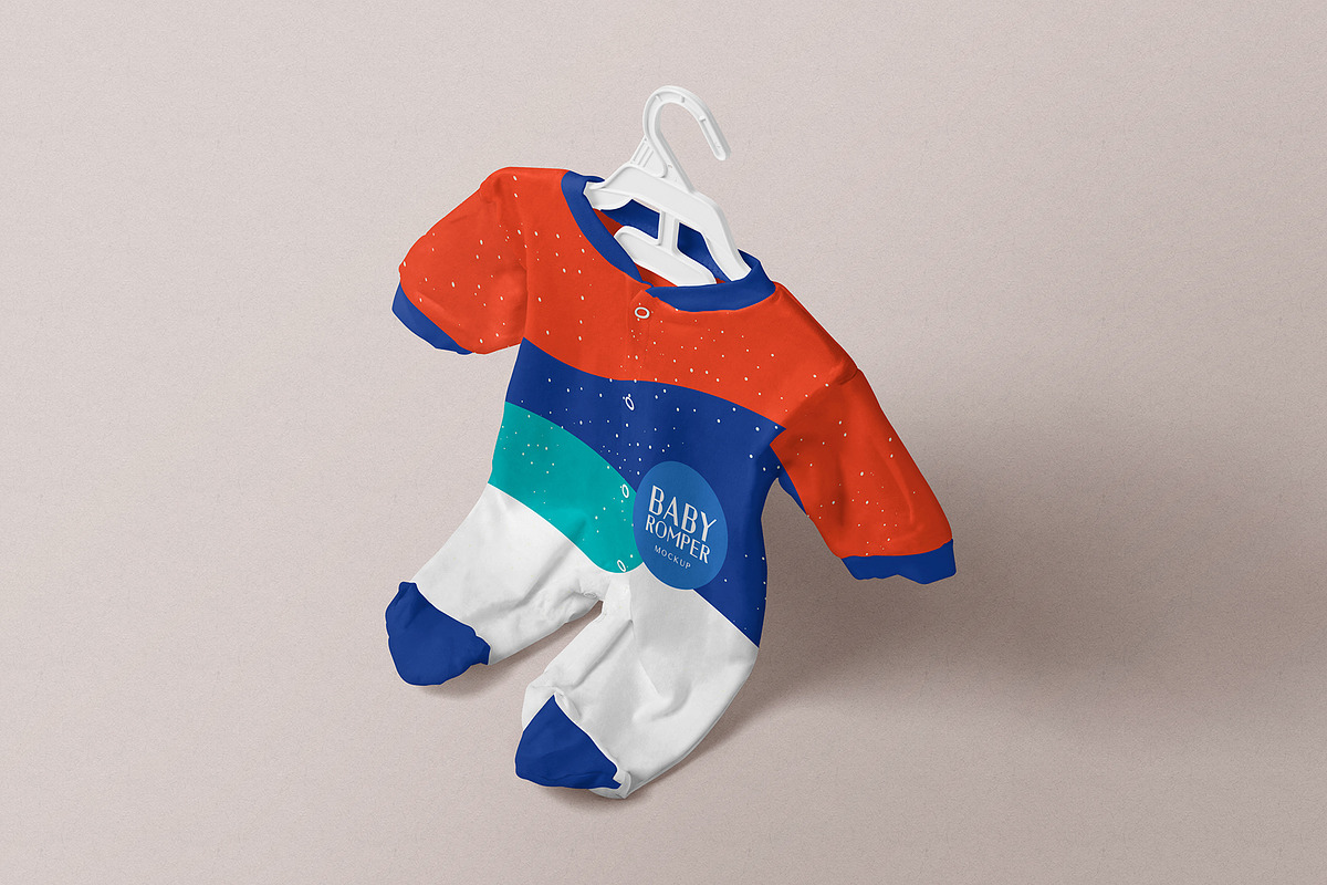 Baby Romper Mockup, a Product Mockup by PixelVoyager (Photo 5 of 7)