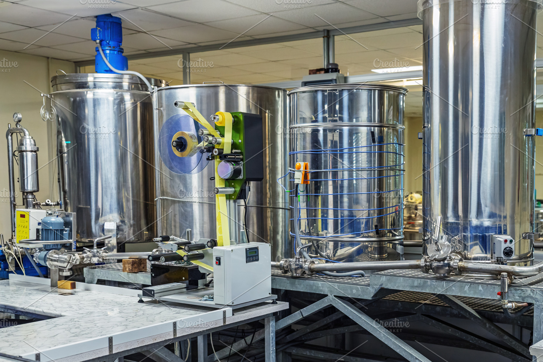 Industrial Equipment for Honey Proce, an Industrial Photo by Perpis