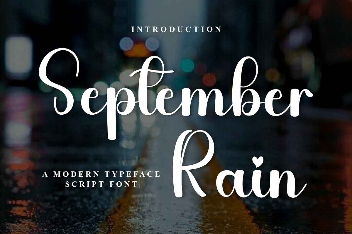 September Rain, a Handwritten Font by FreshTypeINK (Photo 1 of 8)