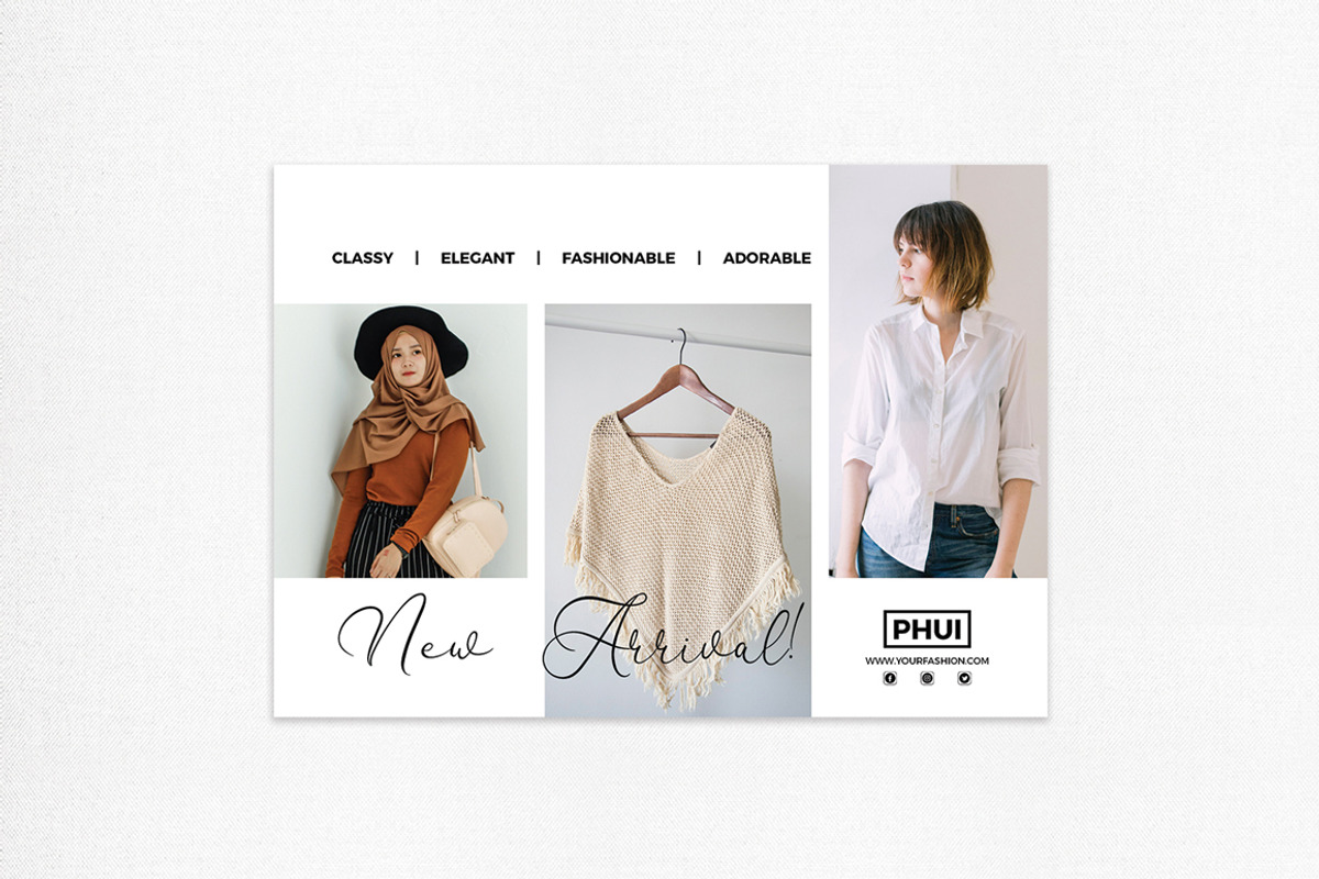 Fashion Postcard Flyer, a Card Template by BetterSry (Photo 3 of 3)