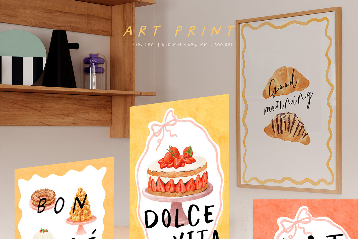 FRENCH PATISSERIE, a Food Illustration by annartdreams (Photo 7 of 10)