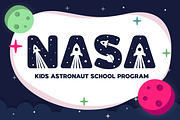 Space Quest - Kids Space Font, a Symbol Font by LoneArmy (Thumbnail 2 of 6)