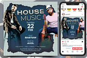 House Music Flyer, a Flyer Template by regalDRAW (Thumbnail 4 of 4)