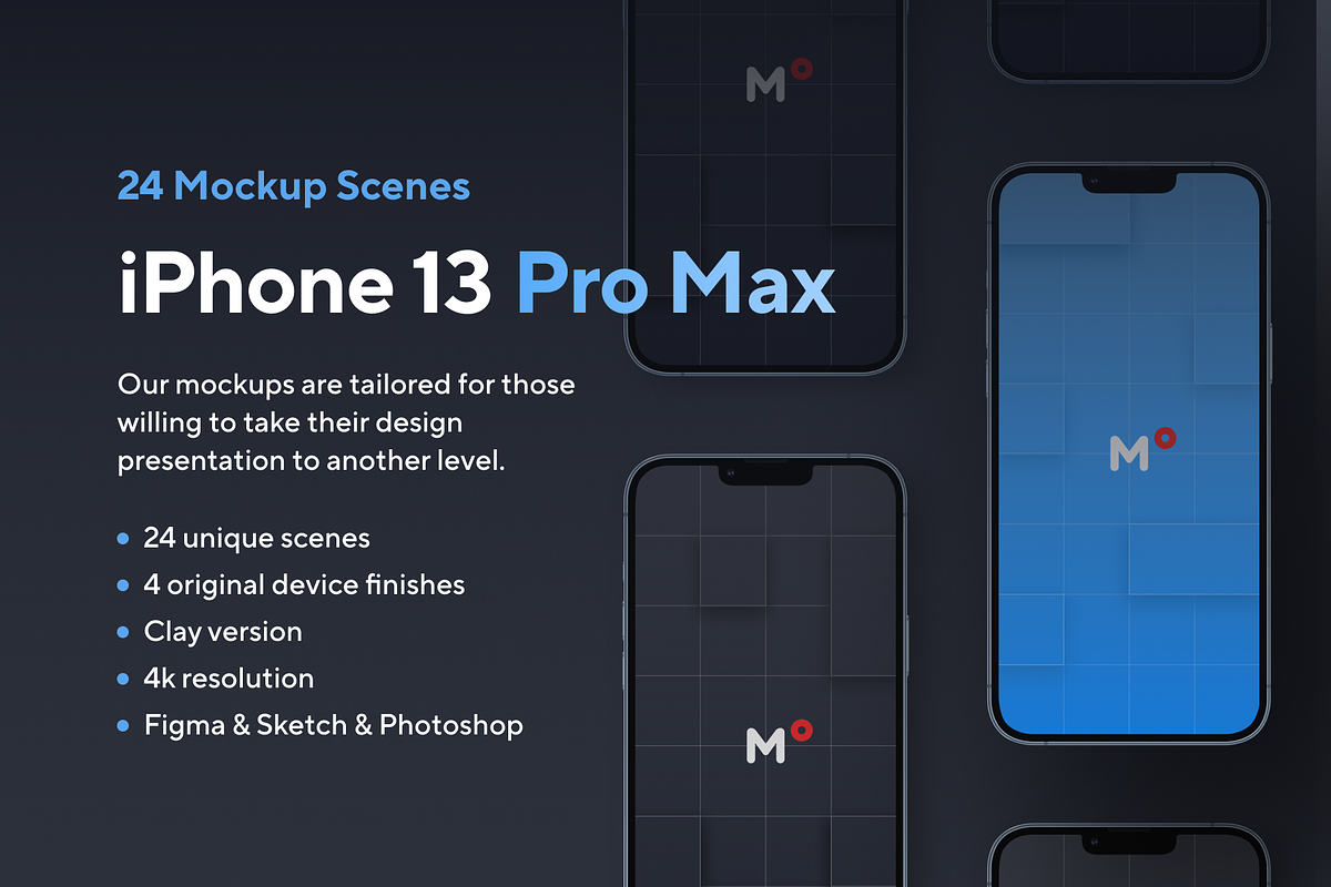 iPhone 13 Pro Max Mockups, an iPhone Mockup by 360 Mockups (Photo 1 of 8)