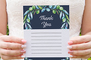 Greenery Foliage Frame on Blue, an Invitation Template by Inkpower (Thumbnail 7 of 7)