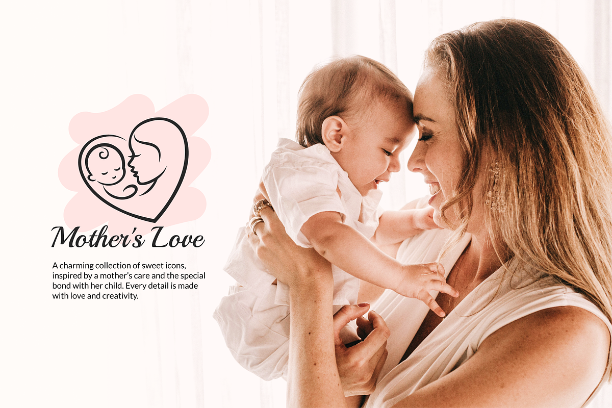 Mother's Day Icons, an Outline Icon by Kalash (Photo 4 of 7)