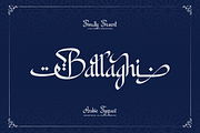 Ballaghi | Arabic Typeface, a Script Font by Denustudios (Thumbnail 1 of 12)