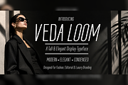 Veda Loom Fashion Condensed Font, a Sans Serif Font by mesuka (Thumbnail 1 of 5)
