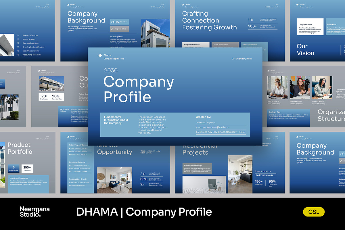 DHAMA | Real Estate Profile GSL, a Presentation Template by Neermana (Photo 1 of 4)