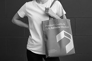 Reusable Canvas Tote Bag Mockup, a Product Mockup by graphypix (Thumbnail 2 of 4)