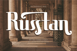 Russtan a retro serif font