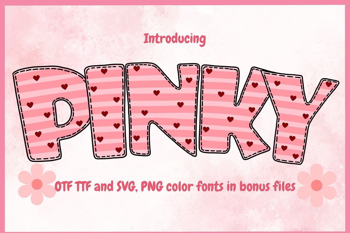Pinky-PNG fonts, a Symbol Font by It me digital art (Photo 1 of 6)