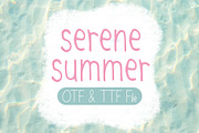 Serene Summer | Handwriting font, a Handwritten Font by LivelyAutumn11.11 (Thumbnail 1 of 5)