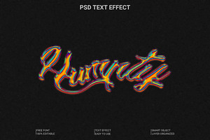 Abstract Glowing Text Effect Templat, a Layer Style Add-On by Imamul001